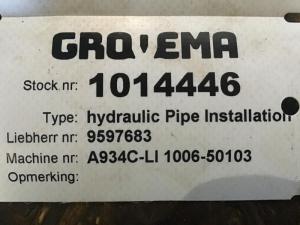 Liebherr Hydraulikrohrinstallation